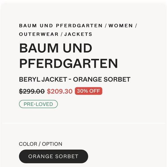 Baum Und Pferdgarten Beryl Jacket in Orange Sorbet - Picture 6 of 16